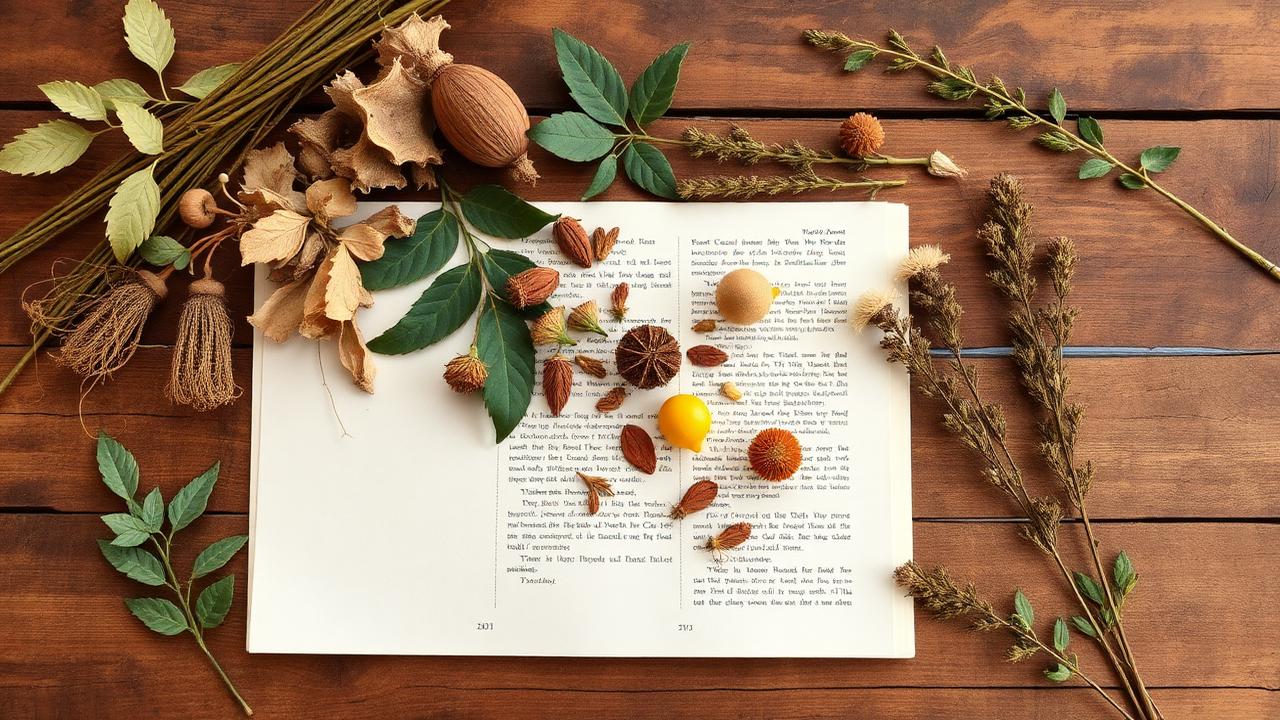 Plantes africaines séchées et notes d'herbier pour l'étude botanique